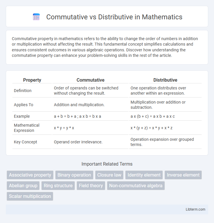 Distributive vs Commutative in Mathematics - What is The Difference?