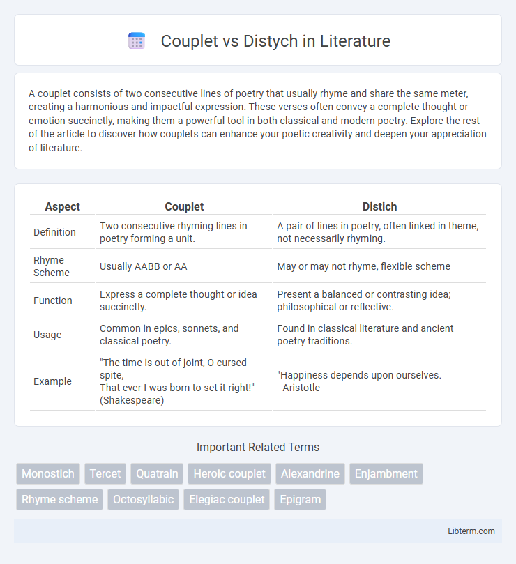 Distych vs Couplet in Literature - What is The Difference?