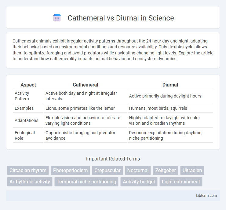 Diurnal vs Cathemeral in Science - What is The Difference?