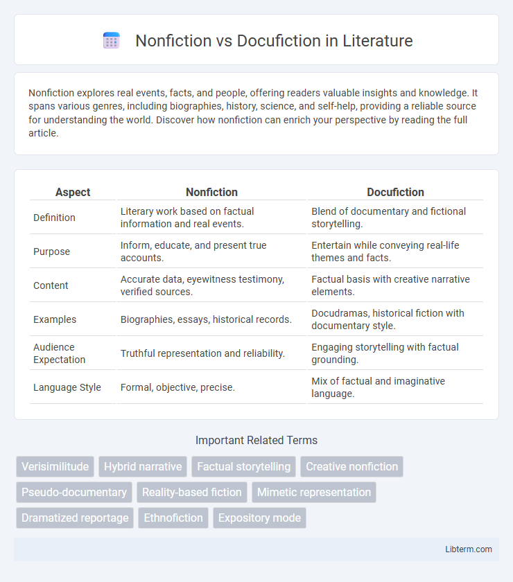 Docufiction vs Nonfiction in Literature - What is The Difference?