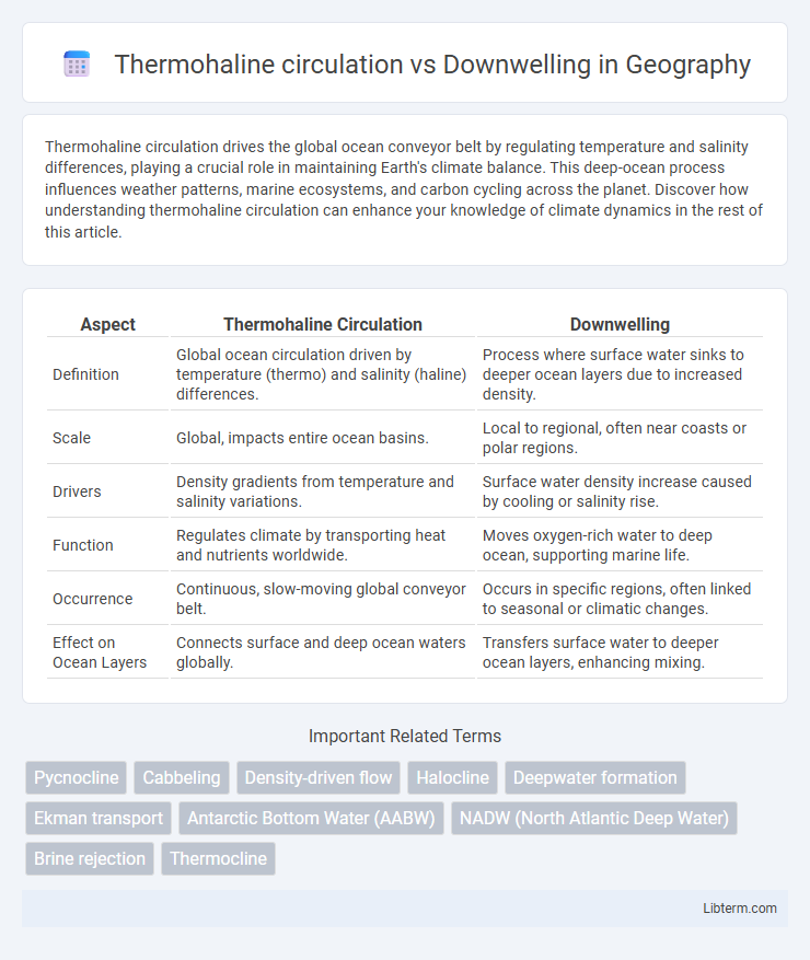 Downwelling vs Thermohaline circulation in Geography - What is The Difference?