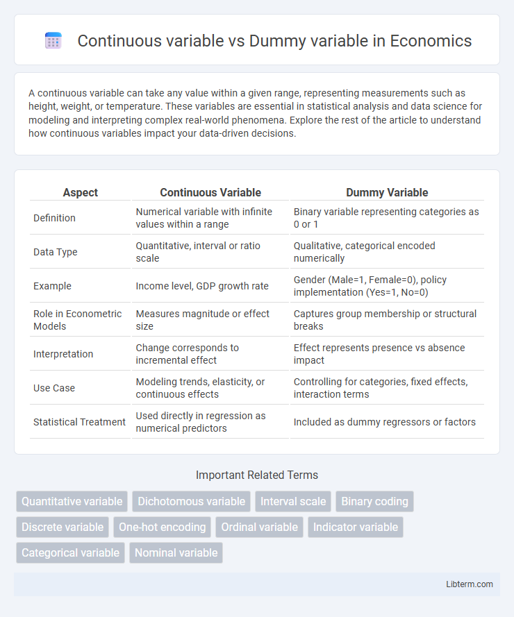 Dummy variable vs Continuous variable in Economics - What is The Difference?