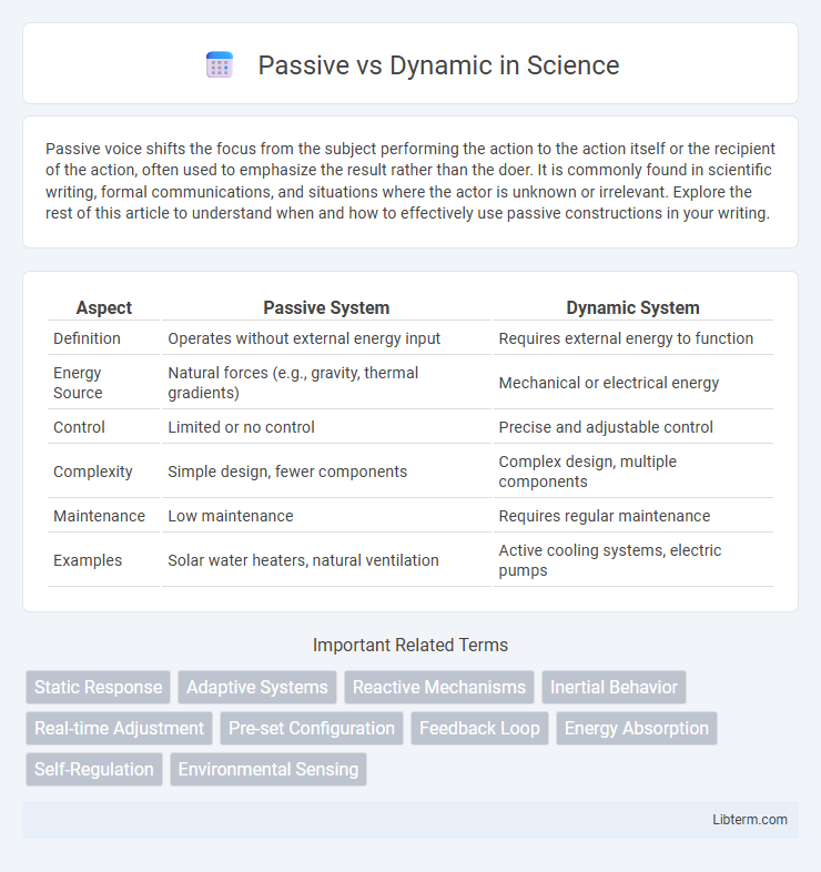 Dynamic vs Passive in Science - What is The Difference?