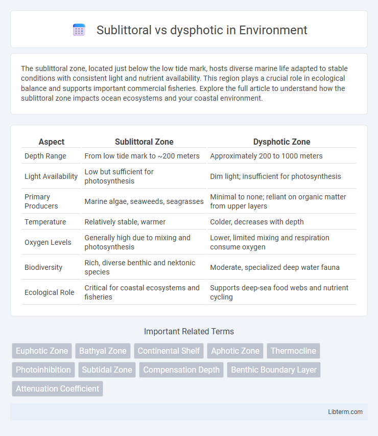 dysphotic vs Sublittoral in Environment - What is The Difference?