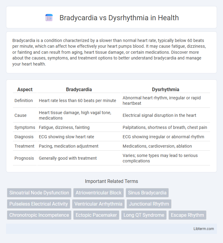Dysrhythmia vs Bradycardia in Health - What is The Difference?