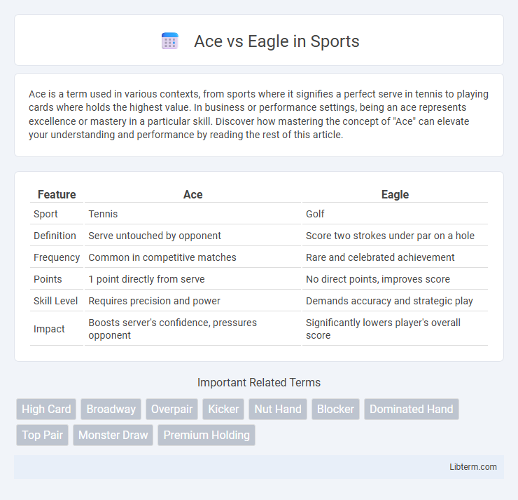 Eagle vs Ace in Sports - What is The Difference?