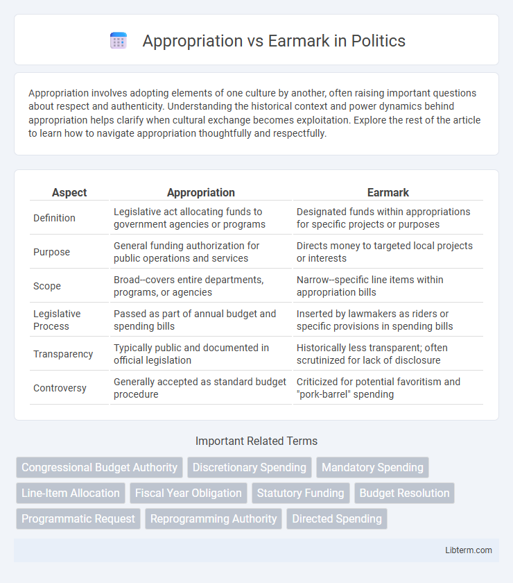 Earmark vs Appropriation in Politics - What is The Difference?