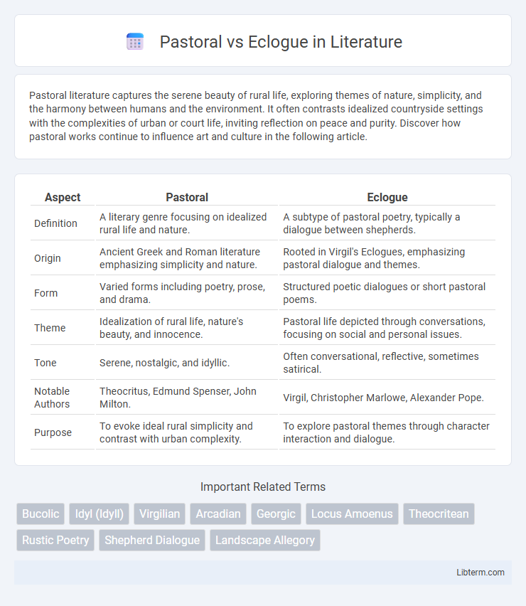 Eclogue vs Pastoral in Literature - What is The Difference?