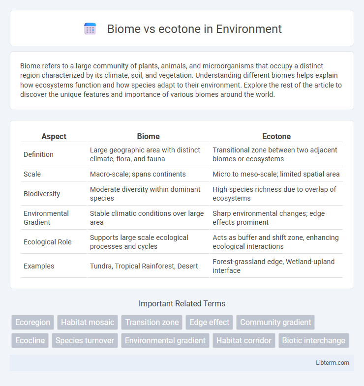 ecotone vs Biome in Environment - What is The Difference?