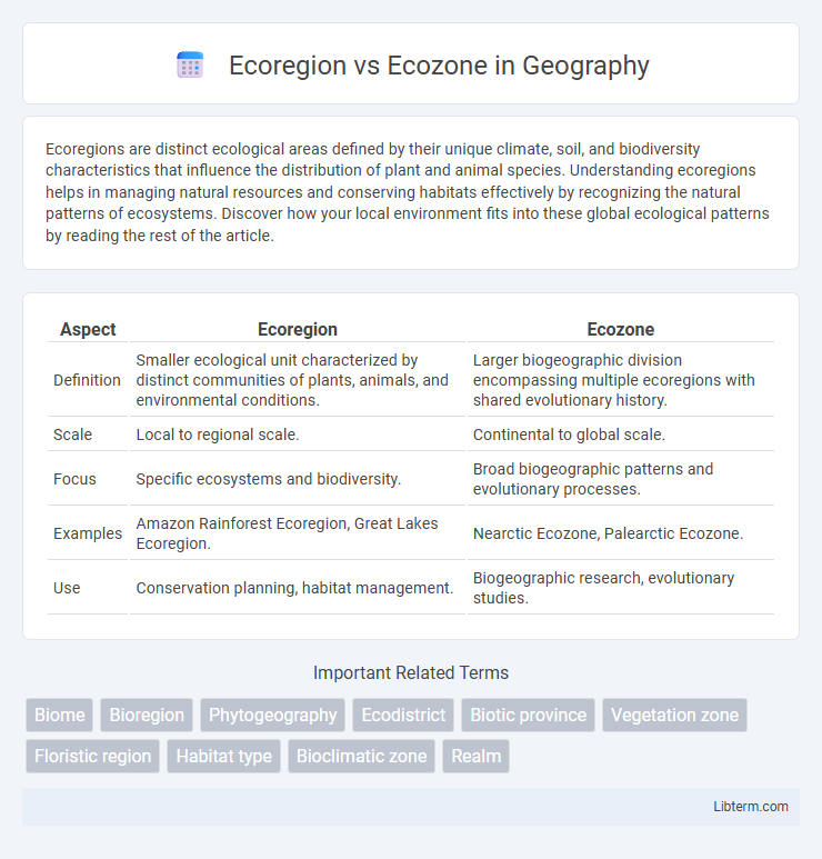Ecozone vs Ecoregion in Geography - What is The Difference?