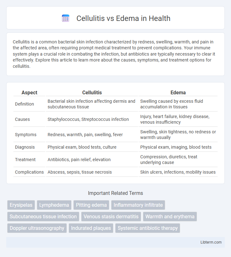 Edema vs Cellulitis in Health - What is The Difference?