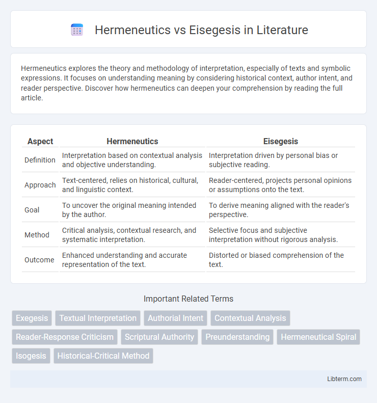 Eisegesis vs Hermeneutics in Literature - What is The Difference?