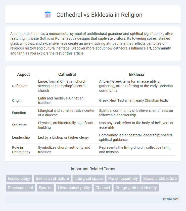 Ekklesia vs Cathedral in Religion - What is The Difference?