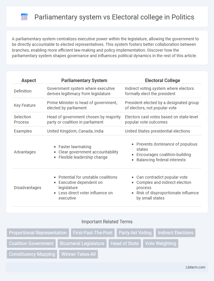 Electoral college vs Parliamentary system in Politics - What is The Difference?