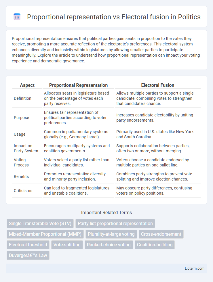 Electoral fusion vs Proportional representation in Politics - What is The Difference?