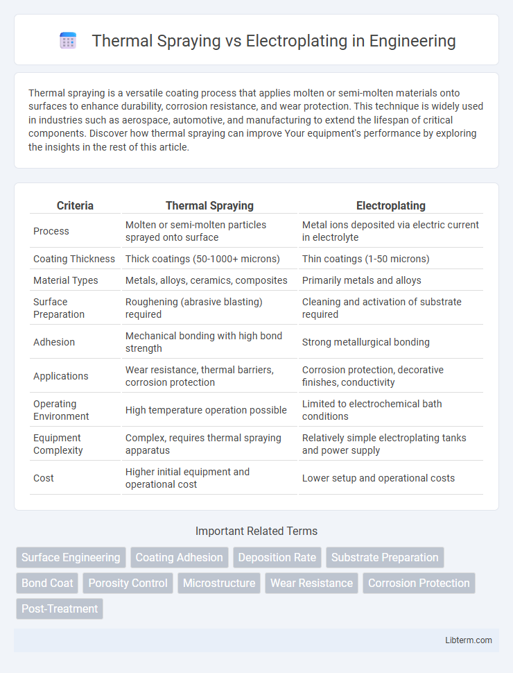 Electroplating vs Thermal Spraying in Engineering - What is The Difference?