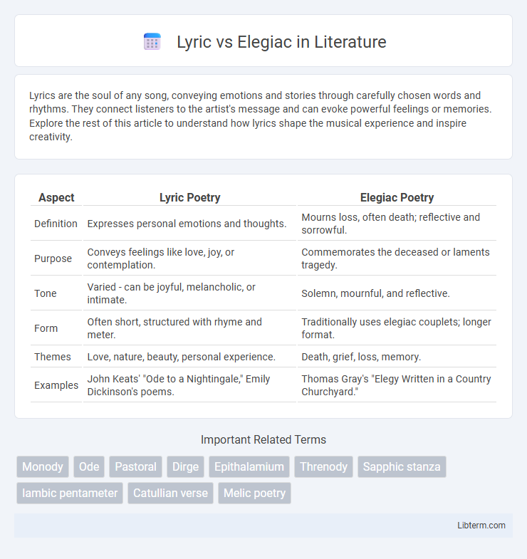 Elegiac vs Lyric in Literature - What is The Difference?