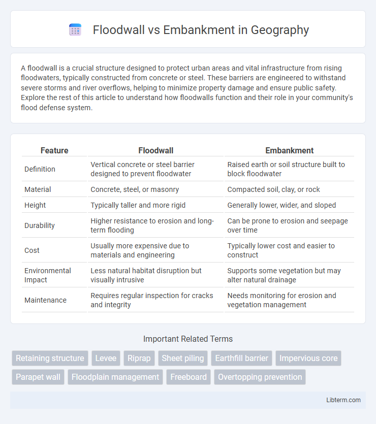 Embankment vs Floodwall in Geography - What is The Difference?