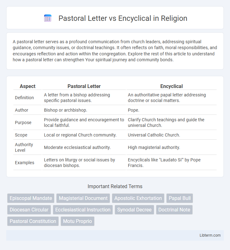 Encyclical vs Pastoral Letter in Religion - What is The Difference?
