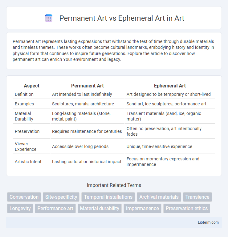 Ephemeral Art vs Permanent Art in Art - What is The Difference?