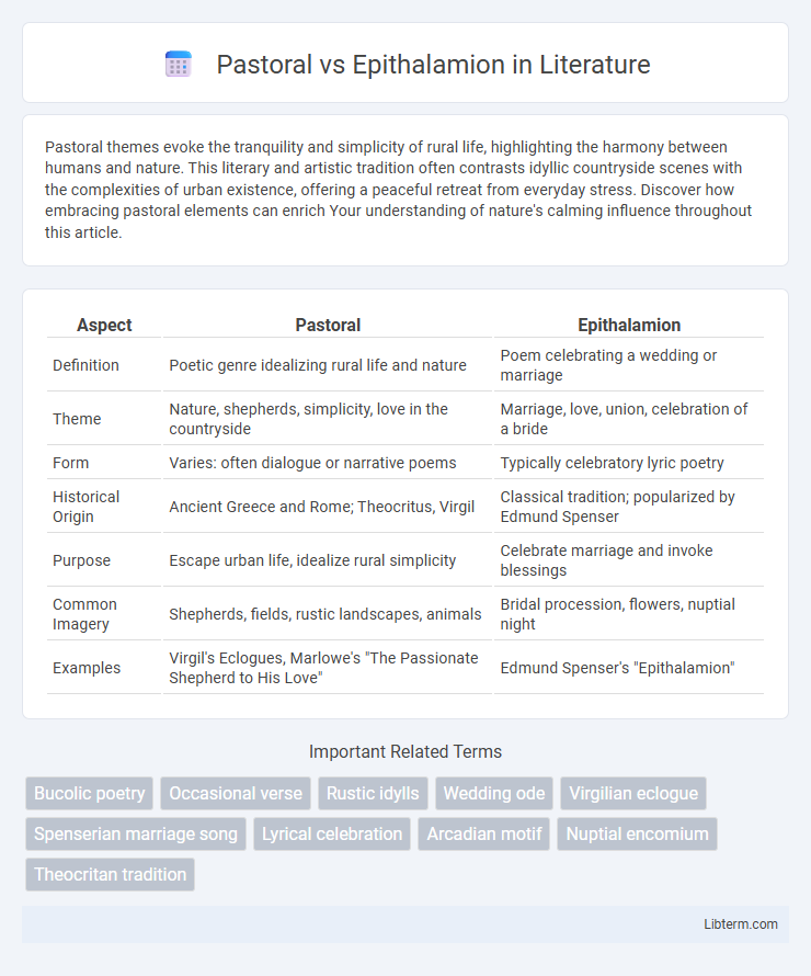 Epithalamion vs Pastoral in Literature - What is The Difference?