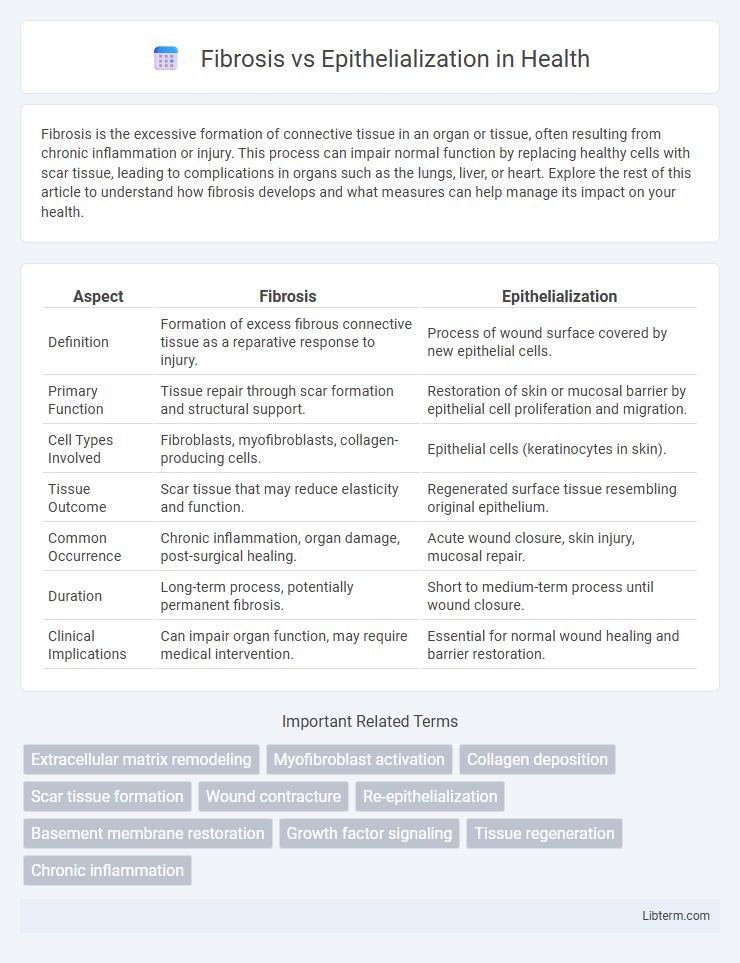 Epithelialization vs Fibrosis in Health - What is The Difference?