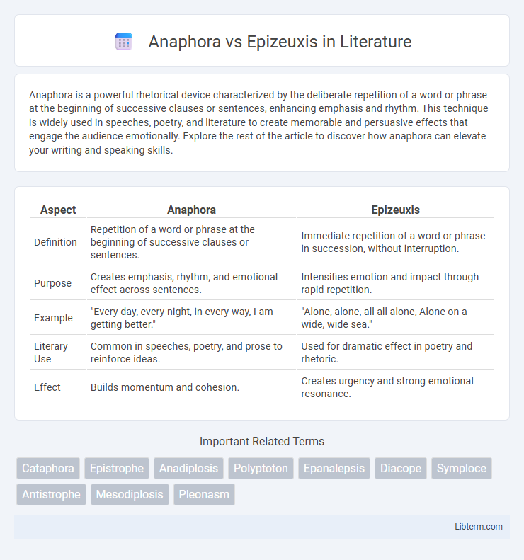 Epizeuxis vs Anaphora in Literature - What is The Difference?