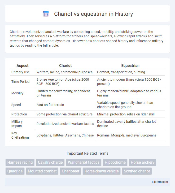 equestrian vs Chariot in History - What is The Difference?