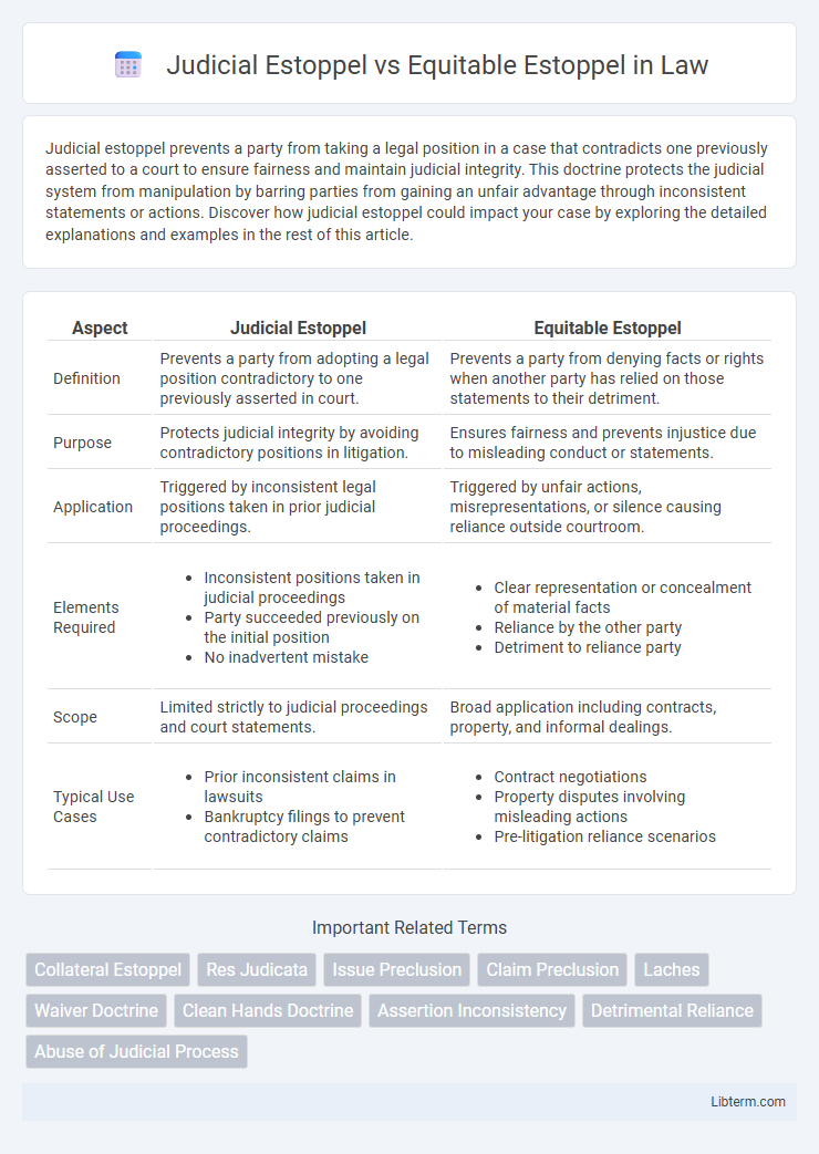 Equitable Estoppel vs Judicial Estoppel in Law - What is The Difference?