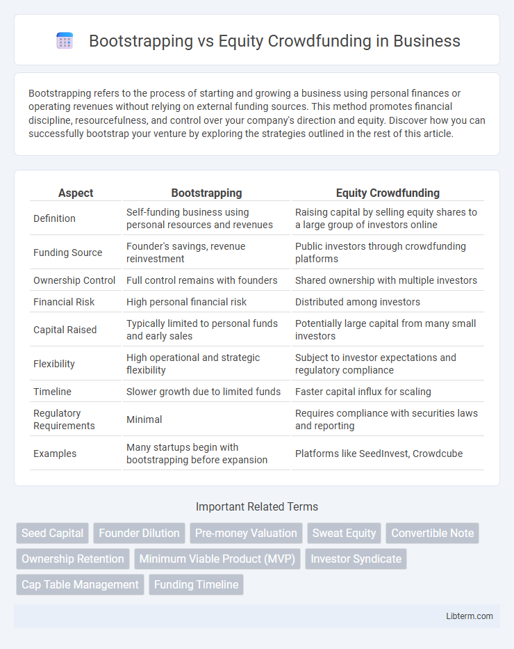Equity Crowdfunding vs Bootstrapping in Business - What is The Difference?