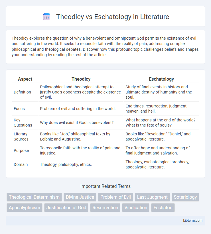 Eschatology vs Theodicy in Literature - What is The Difference?
