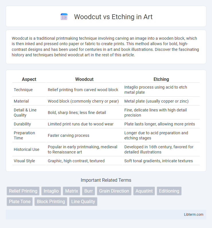 Etching vs Woodcut in Art - What is The Difference?