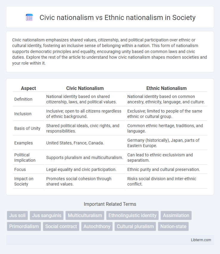 Ethnic nationalism vs Civic nationalism in Society - What is The Difference?