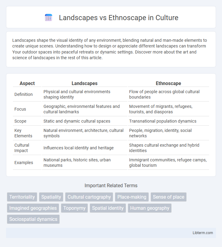 Ethnoscape vs Landscapes in Culture - What is The Difference?