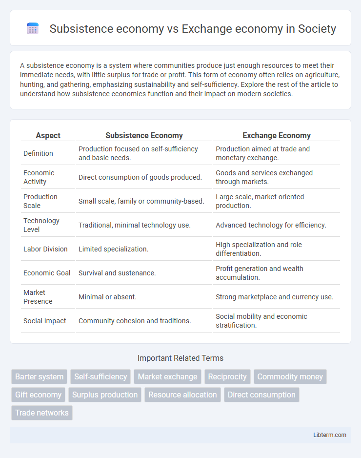 Exchange economy vs Subsistence economy in Society - What is The Difference?
