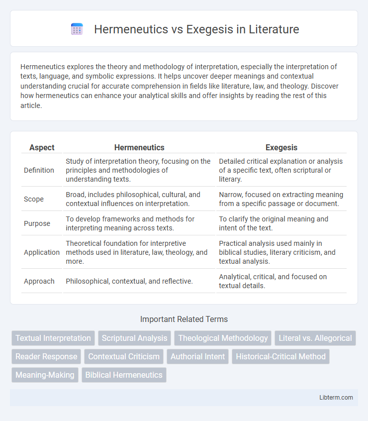 Exegesis vs Hermeneutics in Literature - What is The Difference?