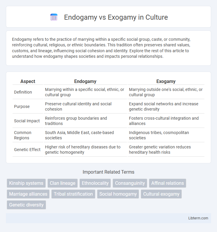 Exogamy vs Endogamy in Culture - What is The Difference?