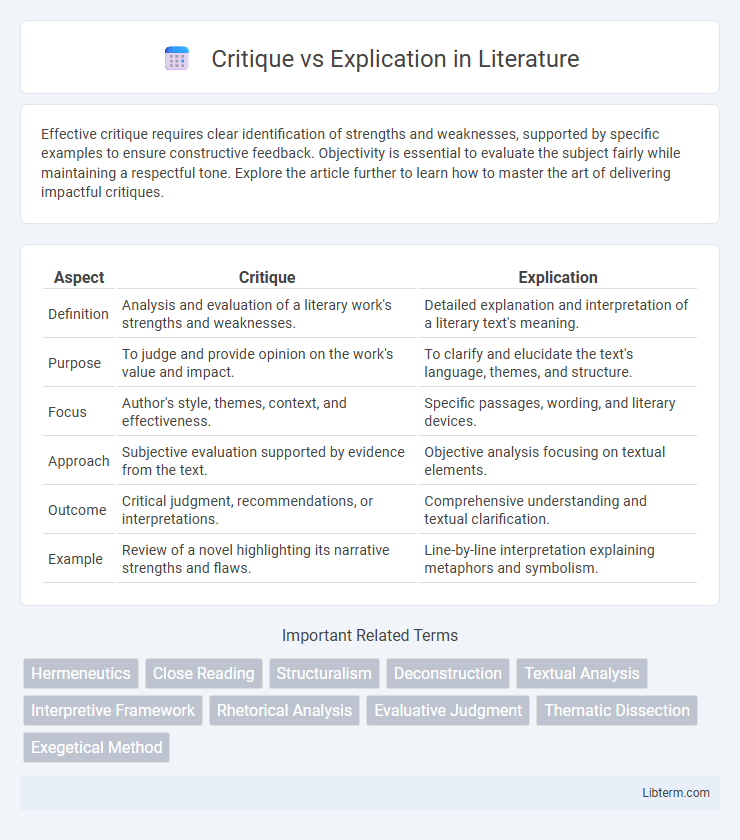 Explication vs Critique in Literature - What is The Difference?