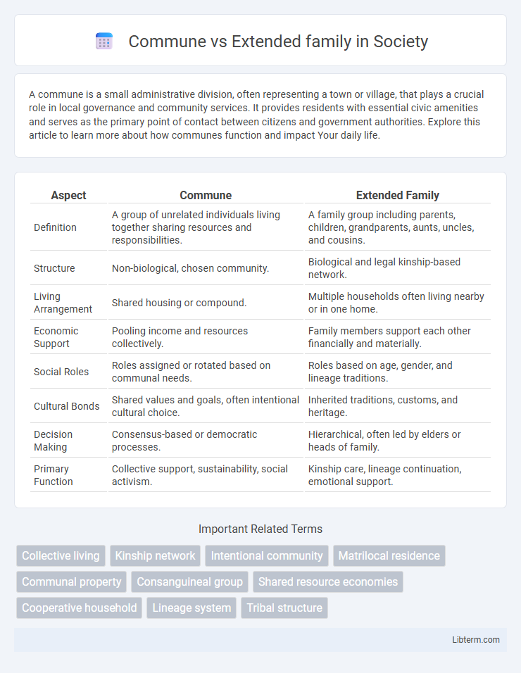 Extended family vs Commune in Society - What is The Difference?