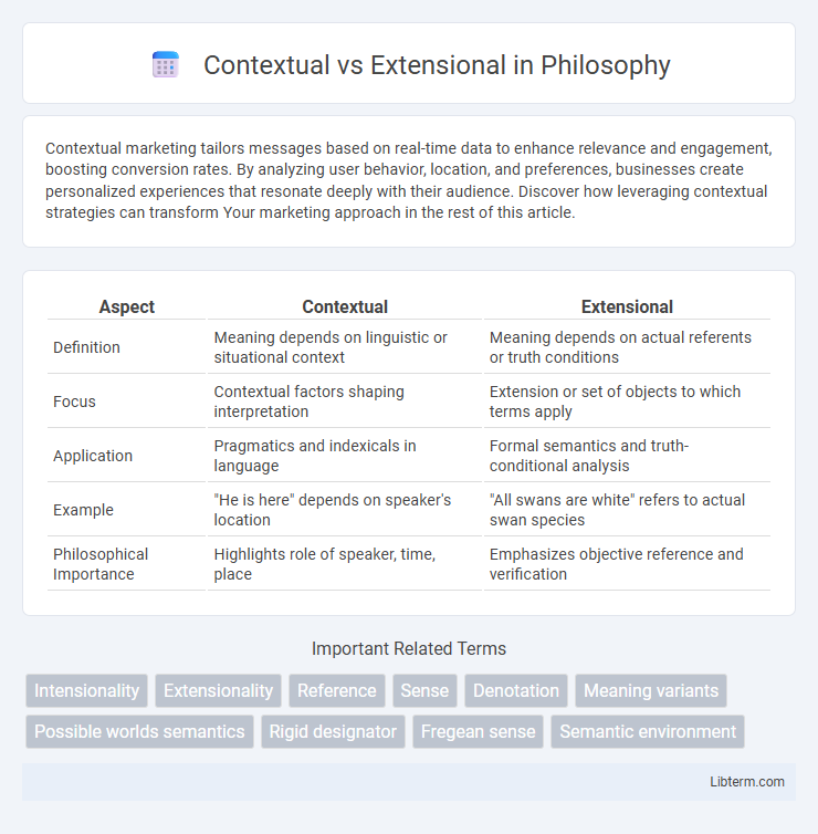 Extensional vs Contextual in Philosophy - What is The Difference?