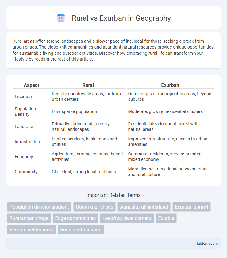 Exurban vs Rural in Geography - What is The Difference?