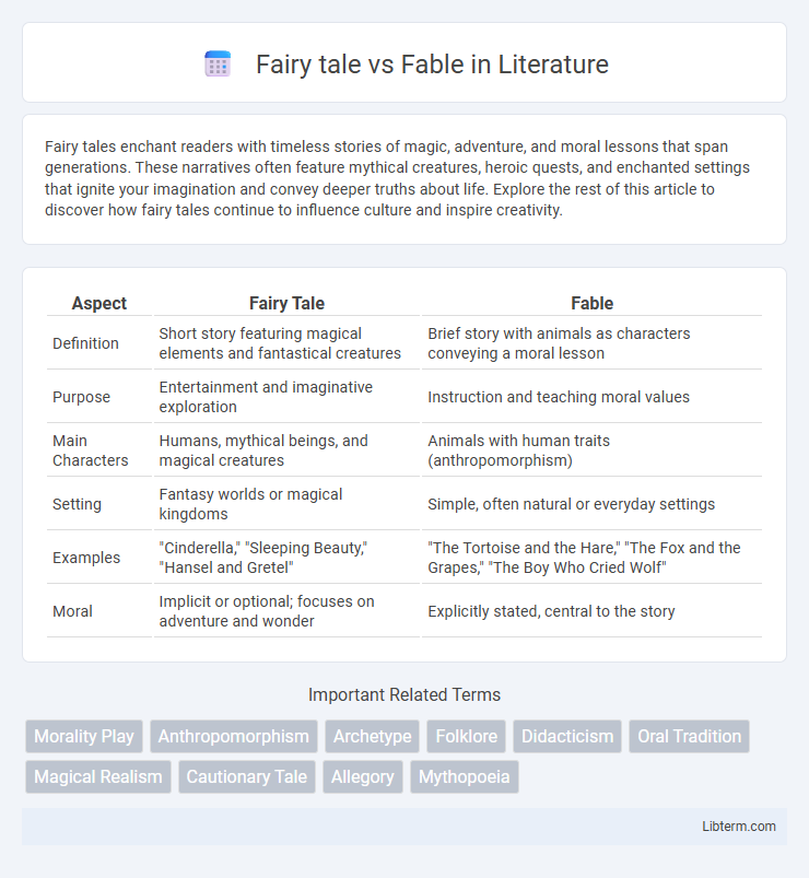 Fable vs Fairy tale in Literature - What is The Difference?