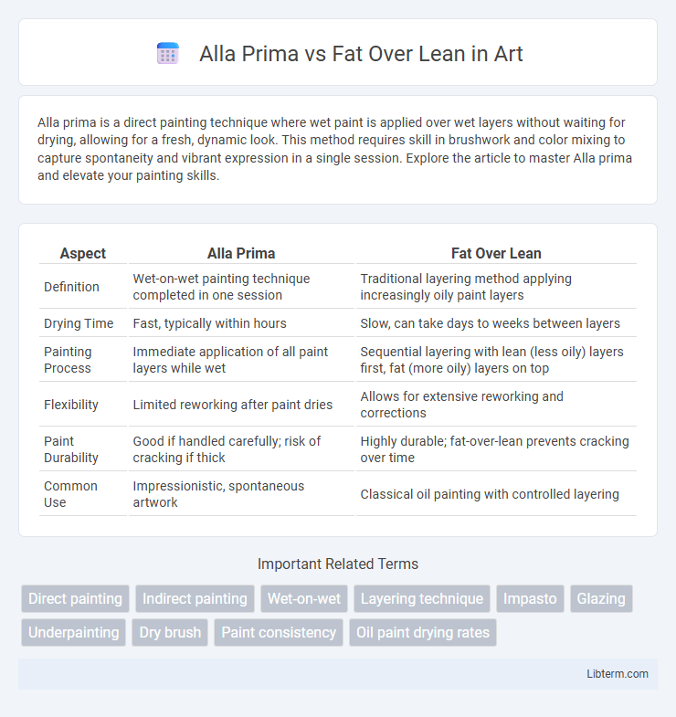 Fat Over Lean vs Alla Prima in Art - What is The Difference?