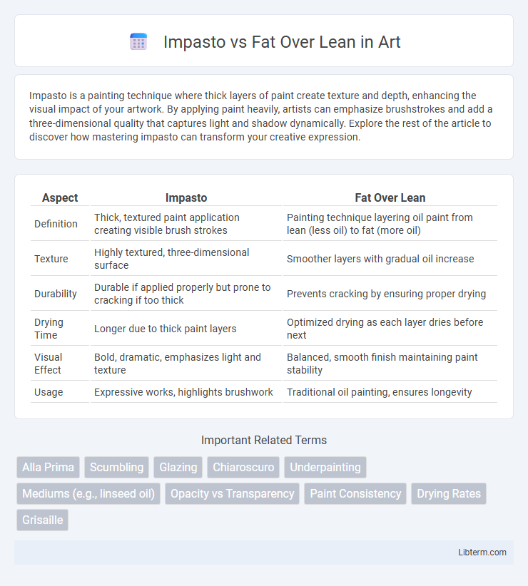 Fat Over Lean vs Impasto in Art - What is The Difference?