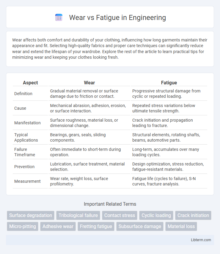 Fatigue vs Wear in Engineering - What is The Difference?