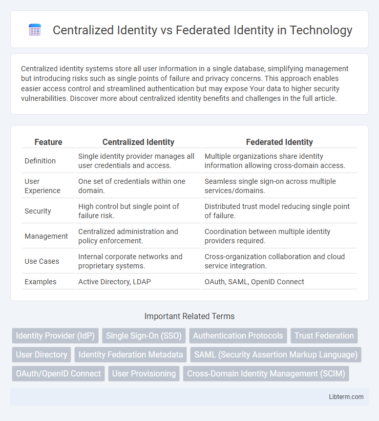 Federated Identity vs Centralized Identity in Technology - What is The Difference?