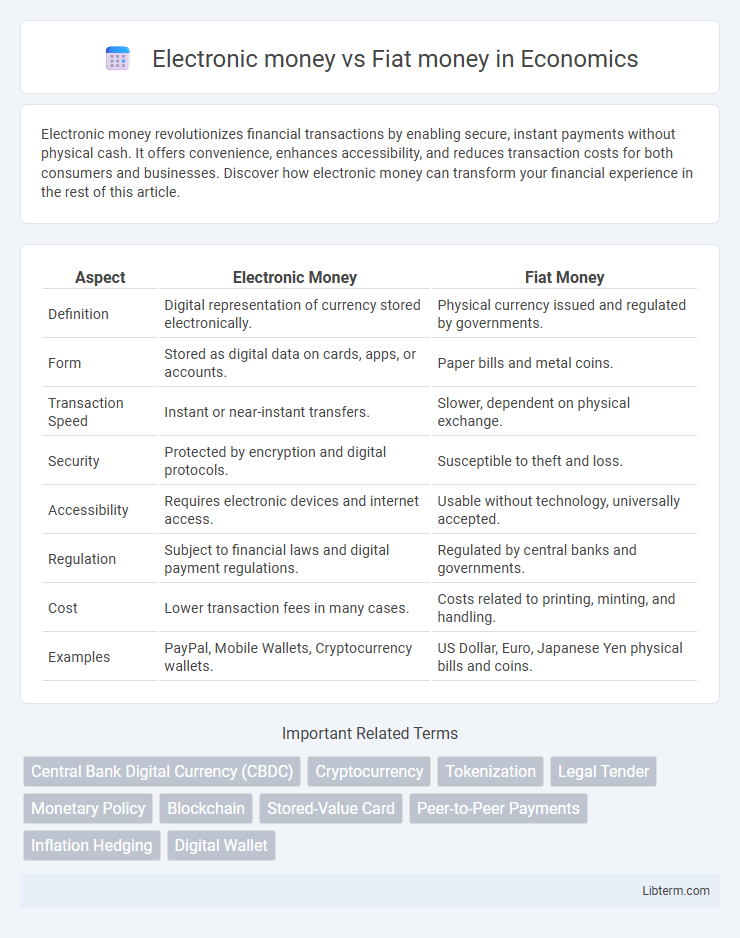 Fiat money vs Electronic money in Economics - What is The Difference?
