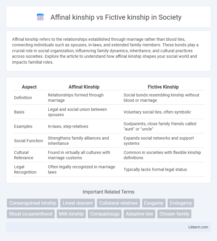 Fictive kinship vs Affinal kinship in Society - What is The Difference?