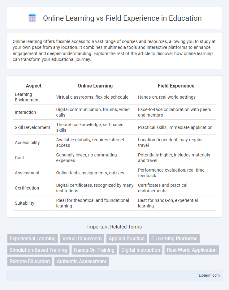 Field Experience vs Online Learning in Education - What is The Difference?