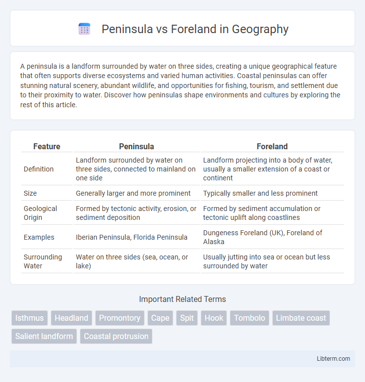 Foreland vs Peninsula in Geography - What is The Difference?